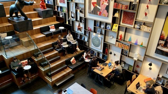Finding a Cool Place to Do Work and Relax in Bowery, NYC
