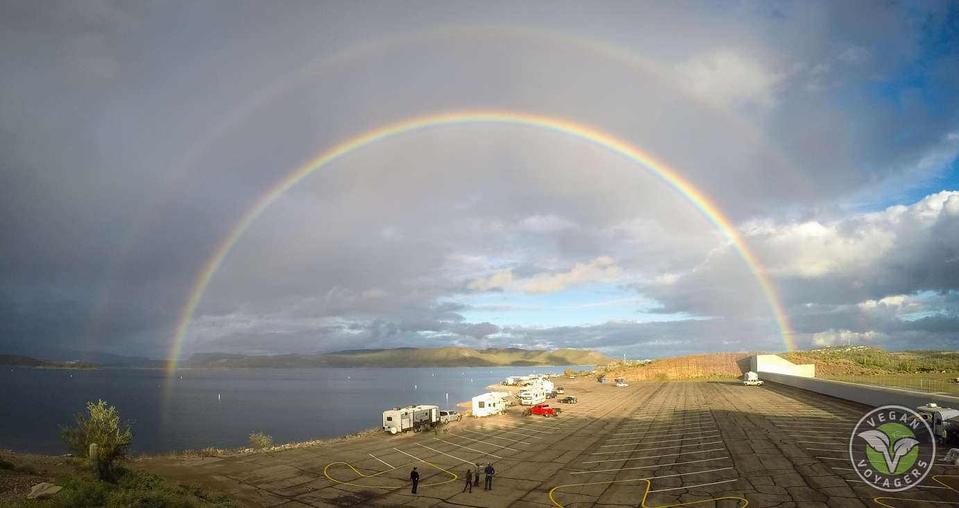 Double rainbow - Lake Pleasant